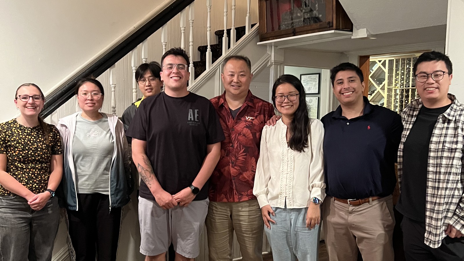 Chang Lu Lab members at a group gathering